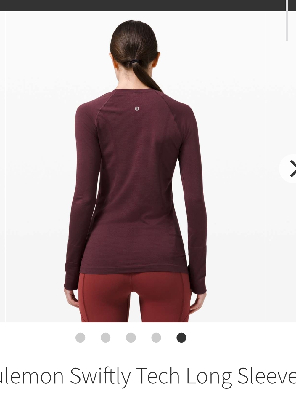 RARE NWOT LULULEMON SWIFTLY TECH LONG SLEEVE 2.0 SIZE 20!!